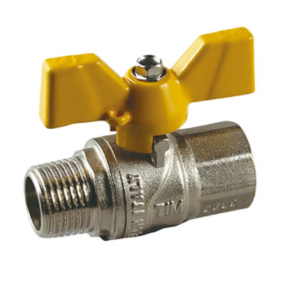 Кран шаровой для Газа 3/4" ВР/НР (бабочка) TIM