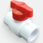 Кран шаровой 20 полупроходной с красной ручкой (100/20) (Valfex) БЕЛЫЙ "ВАЛФ-РУС"