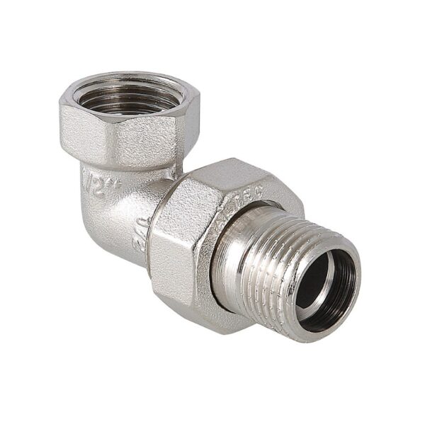 Сгон угловой (американка) 1/2" ВР/НР никель Valtec (аналог VF.098.N.012)