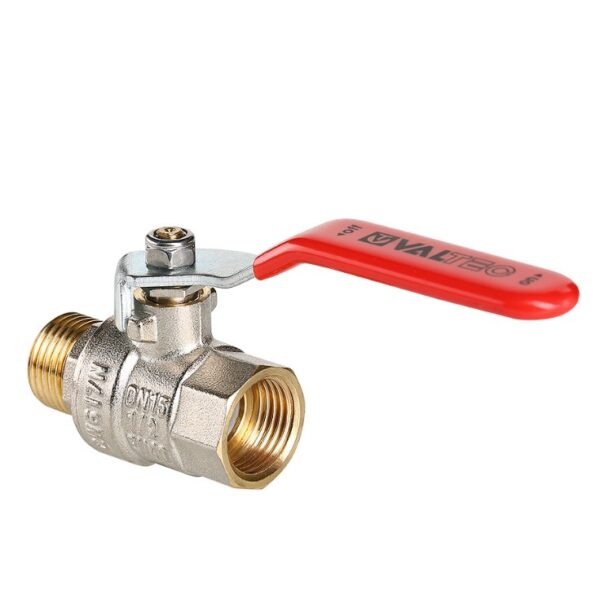 Кран шаровой 3/4" ВР/НР (рычаг) никель VALTEC BASE