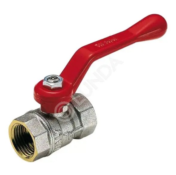 Кран шаровой 1_1/4" ВР/ВР (рычаг) никель TIEMME