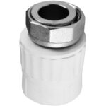 Муфта с накидной гайкой 20х3/4" (100/20) (Valfex) БЕЛАЯ