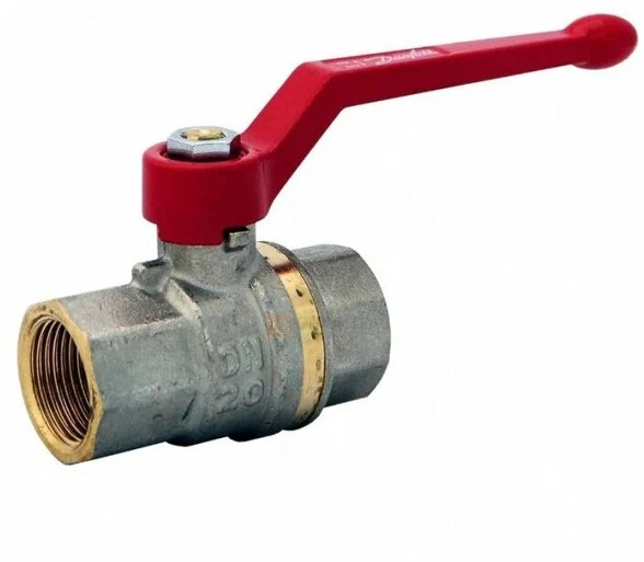 Кран шаровой 3/4" ВР/ВР (рычаг) никель Danfoss