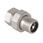Сгон прямой НИКЕЛИРОВАННЫЙ 1" ВР/НР (американка) Valtec (аналог VF.340.N.100)