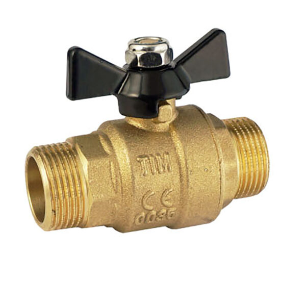 Кран шаровой 1/2" НР/НР (бабочка) TIM