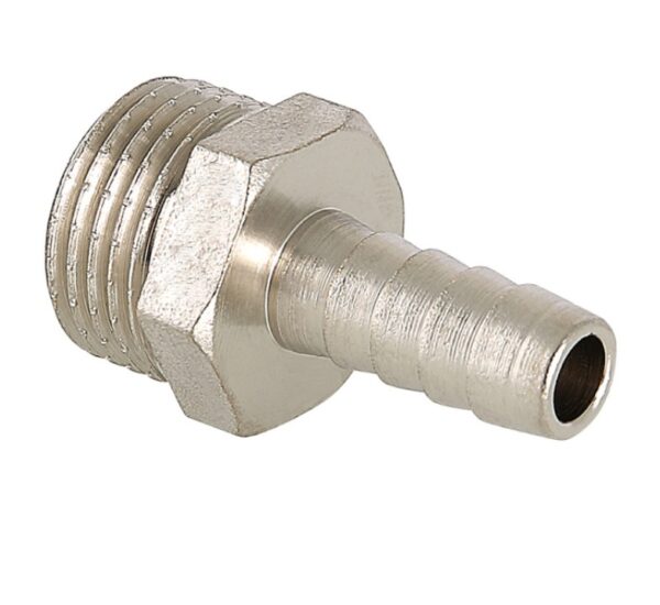 Штуцер никелированный НР (1/2" х ф18) VALFEX