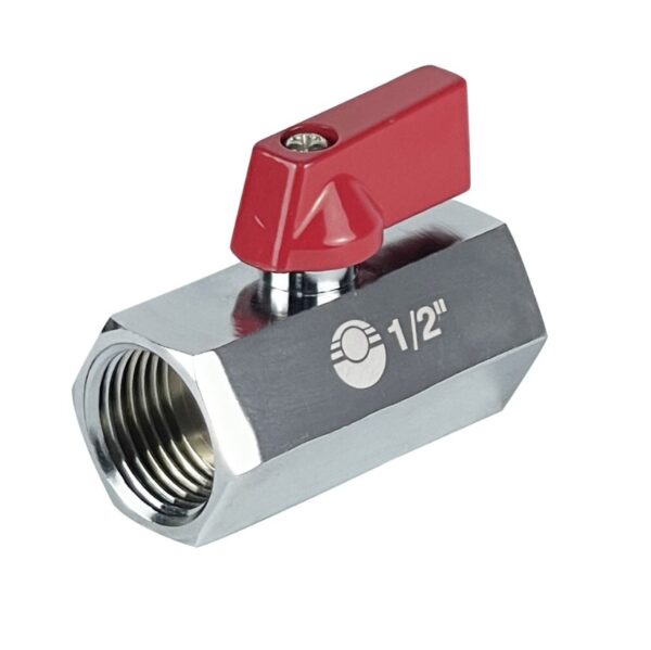 Кран шаровой MINI 1/2" ВР/ВР никель VALFEX