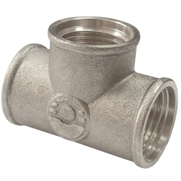 Тройник 1/2" НИКЕЛИРОВАННЫЙ ВР Valfex