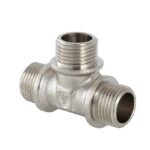 Тройник никелированный 1/2" НР Valtec (аналог VF.131.N.012)
