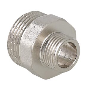 Ниппель переходной НИКЕЛИРОВАННЫЙ (1/2" х 1/4") Valtec (Аналог VF.580.N.012.014)