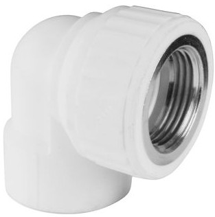 Угольник переходной ВР 20х3/4" (80/20) (Valfex) БЕЛЫЙ