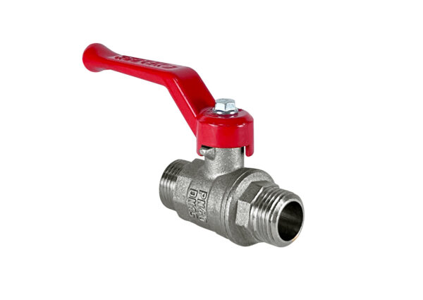 Кран шаровой 1/2" НР/НР (рычаг) никель VALFEX