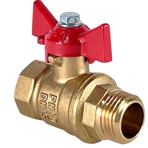 Кран шаровой 1" ВР/НР (бабочка) VALFEX