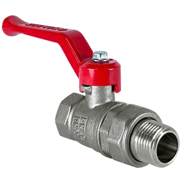 Кран шаровой 1_1/4" ВР/НР (рычаг) никель (Американка) VALFEX