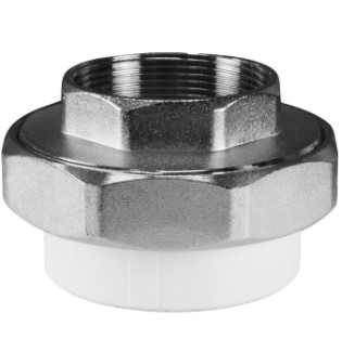 Муфта комб.разъём.(американка) ВР 32x1 1/4" (60/15) (Valfex) БЕЛАЯ